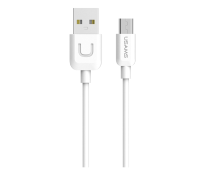Kabel USAMS Kabel U-Turn microUSB 1m biały (US-SJ098)